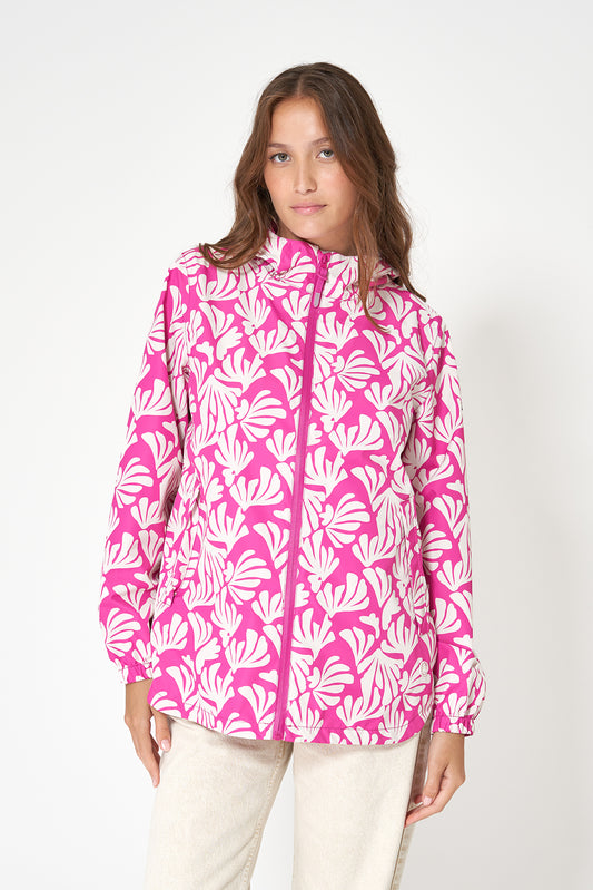 Chaqueta ligera estampada 100% impermeable