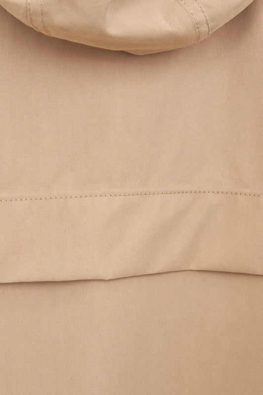 Chaqueta larga de algodón 100% impermeable