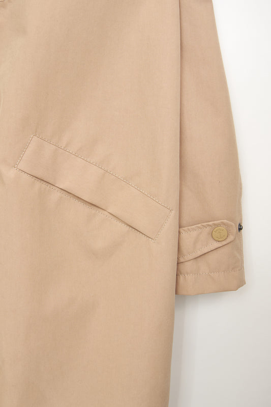 Chaqueta larga de algodón 100% impermeable