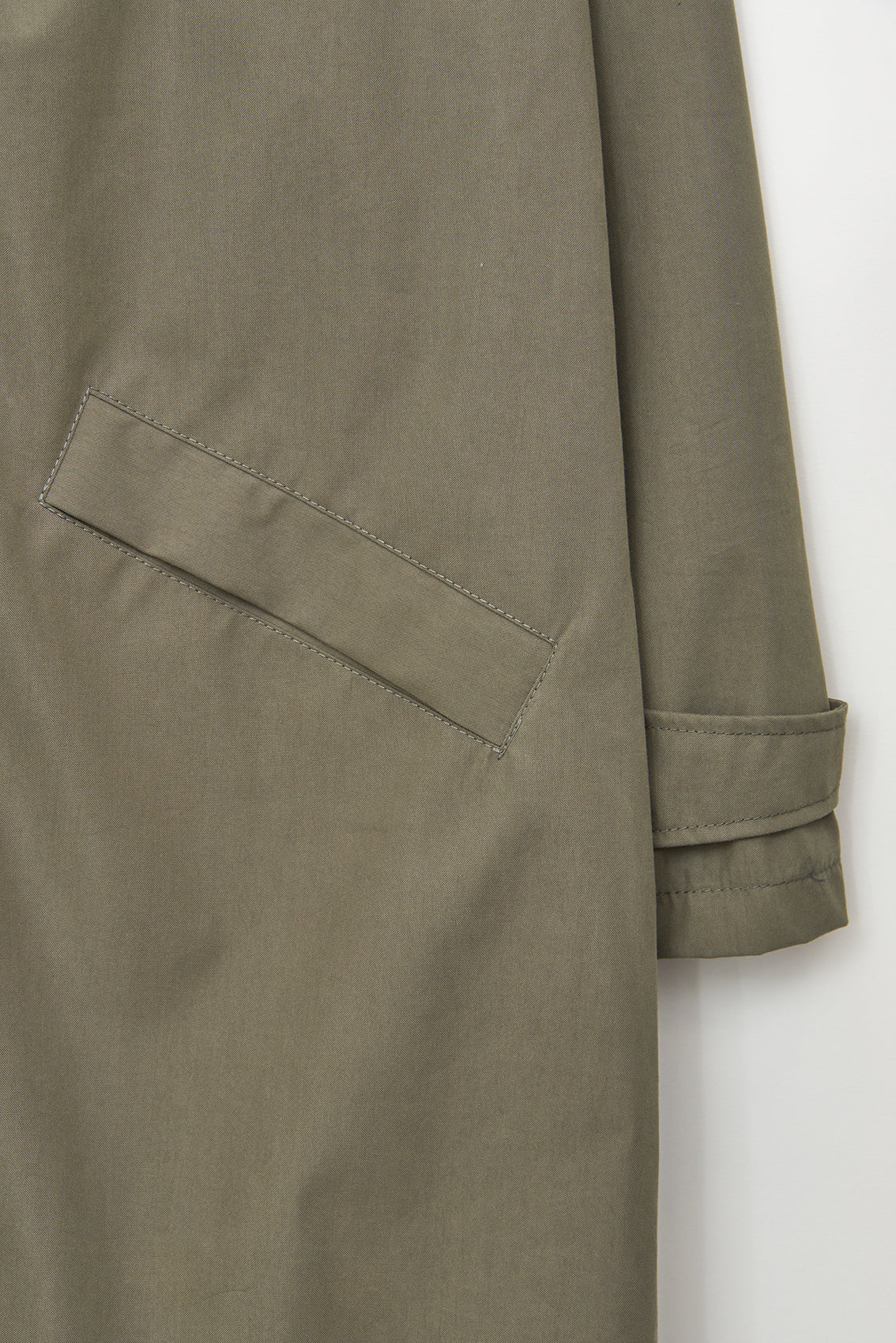 Chaqueta larga de algodón 100% impermeable