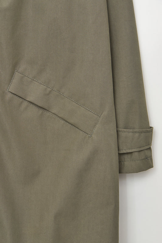 Chaqueta larga de algodón 100% impermeable