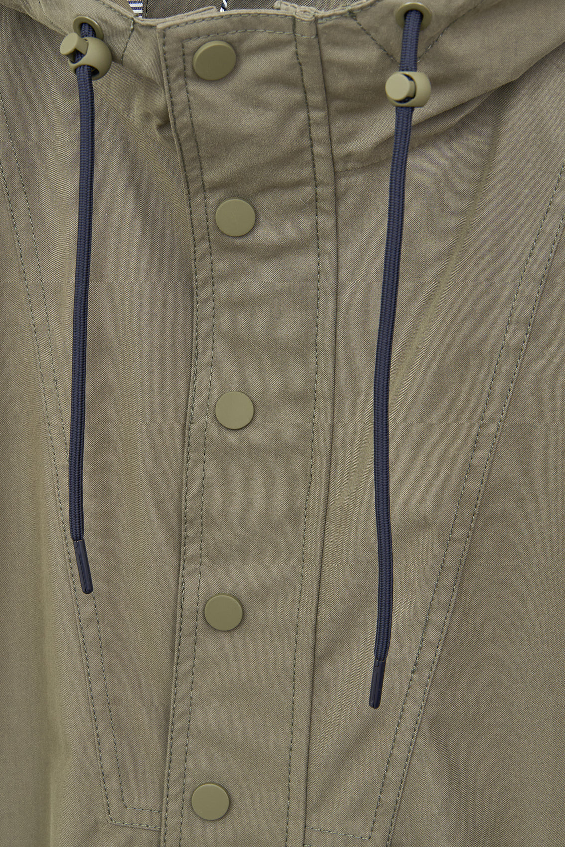 Chaqueta larga de algodón 100% impermeable