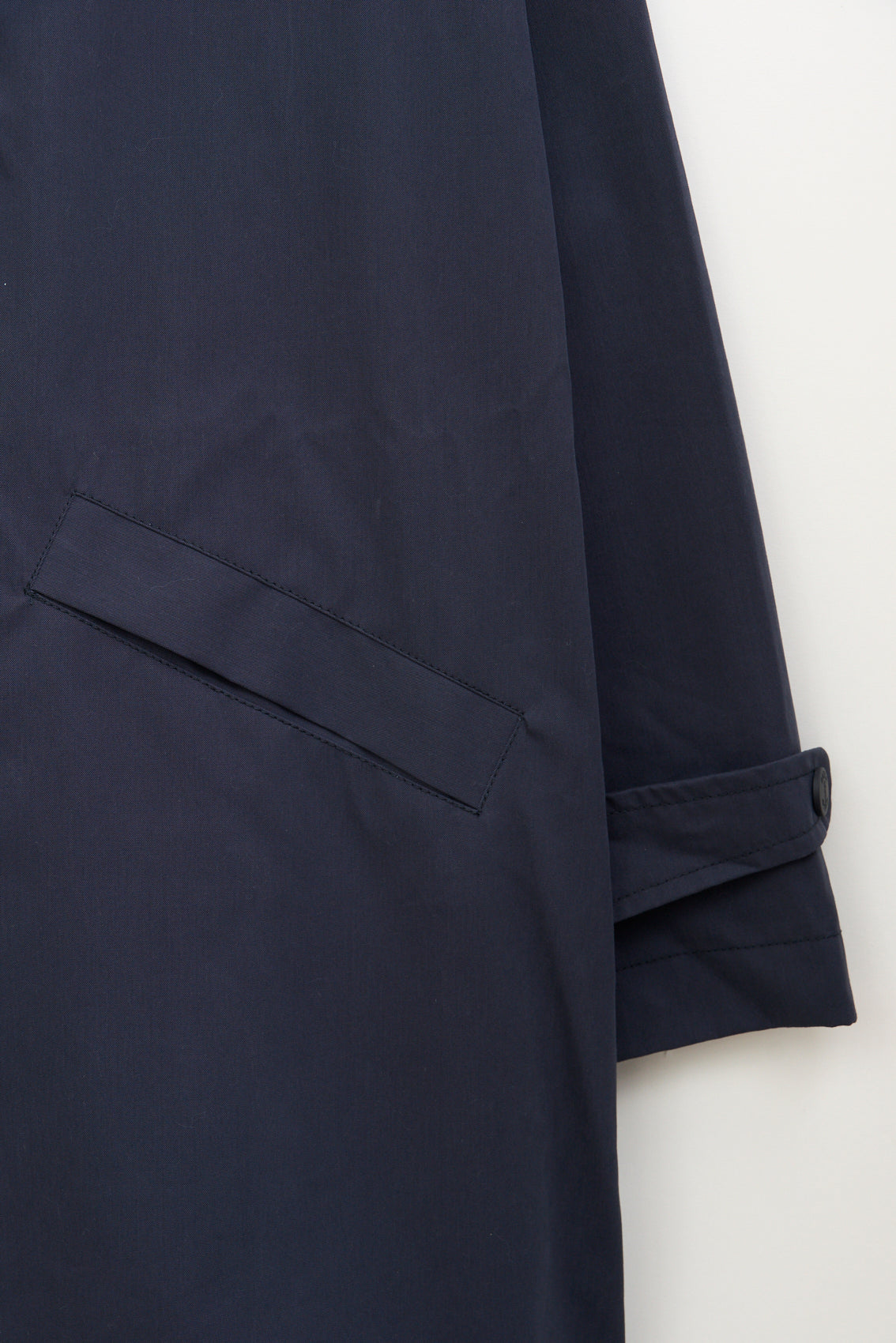 Chaqueta larga de algodón 100% impermeable