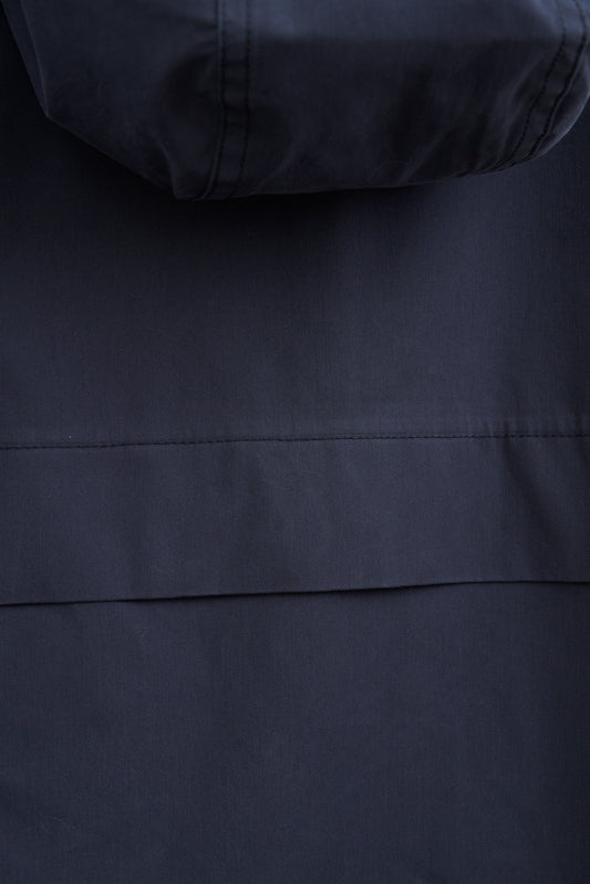 Chaqueta larga de algodón 100% impermeable