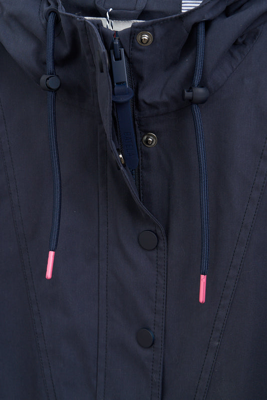 Chaqueta larga de algodón 100% impermeable