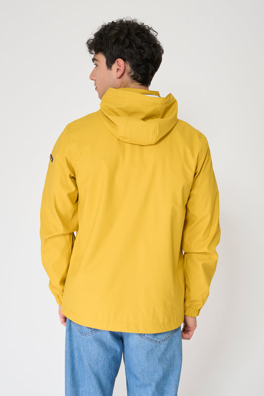 Chubasquero marinero con forro de algodón a rayas