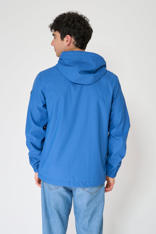 Chubasquero marinero con forro de algodón a rayas