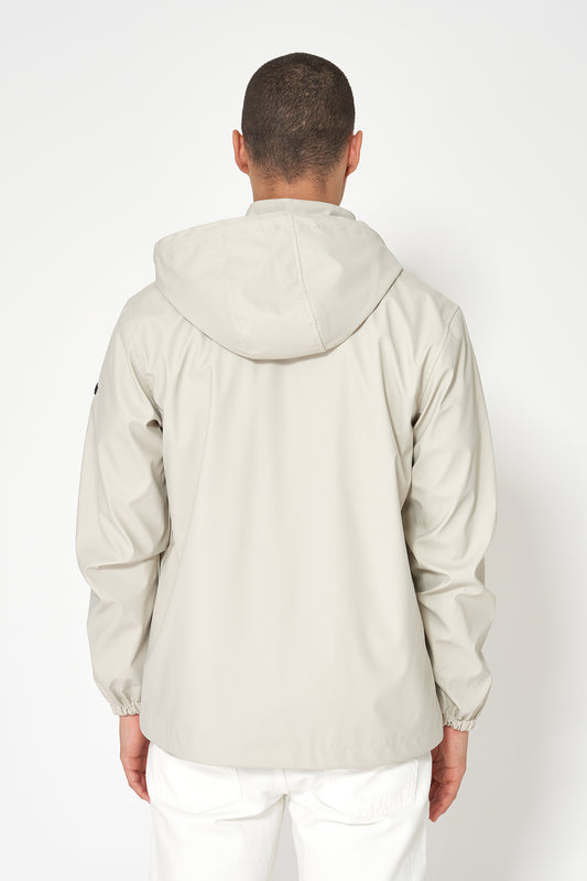 Chubasquero marinero con forro de algodón a rayas