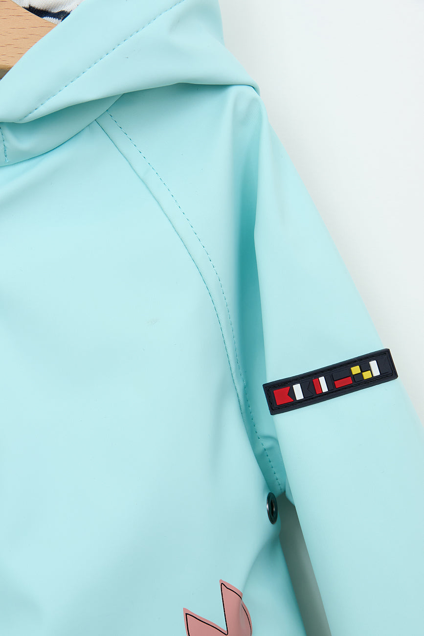 Haurtxoentzako zira, poltsikoak, karramarroa eta forrua kotoi marraduna