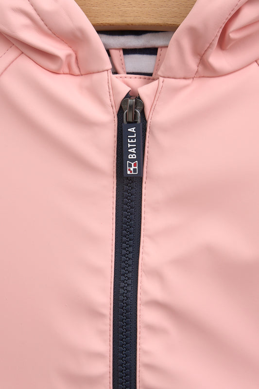 Chubasquero de bebé bolsillos cangrejo y forro algodón a rayas