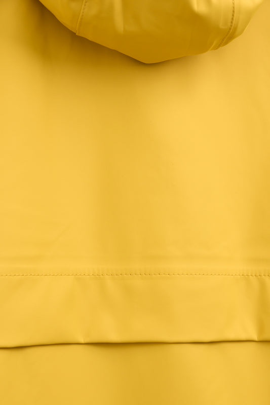 100% waterproof rain jacket with striped lining