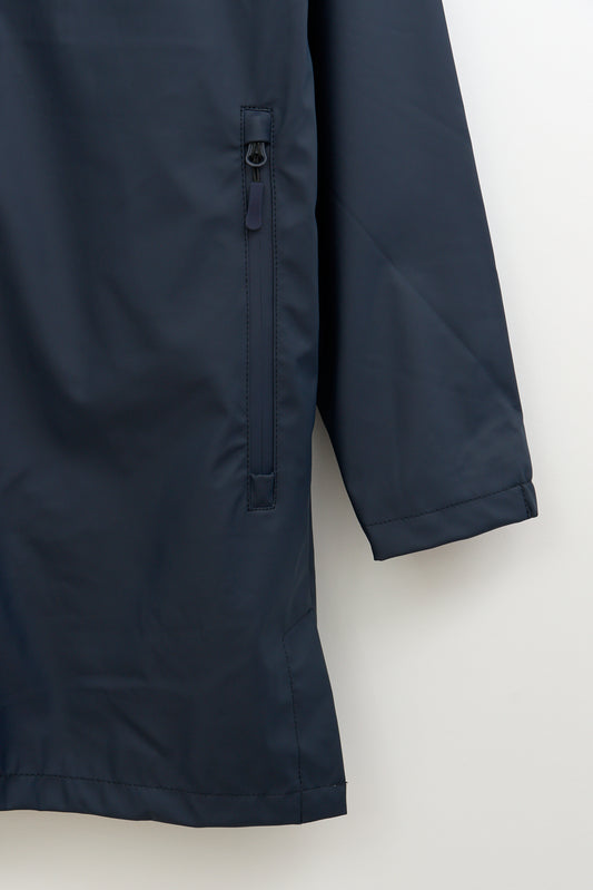 100% waterproof rain jacket with striped lining