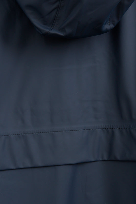 100% waterproof rain jacket with striped lining