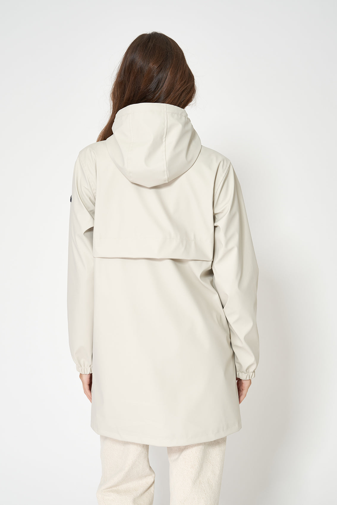 Chubasquero 100% impermeable con forro de rayas