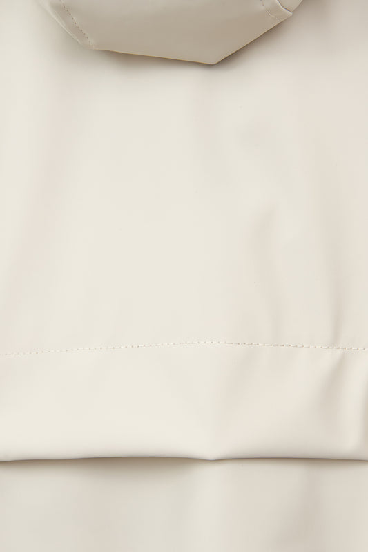 100% waterproof rain jacket with striped lining