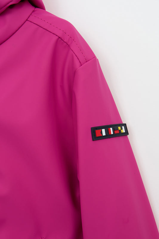 Chubasquero bebé marinero con forro a rayas