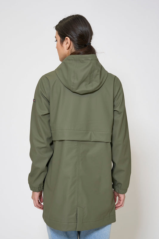 100% waterproof rain jacket with a fleece lining