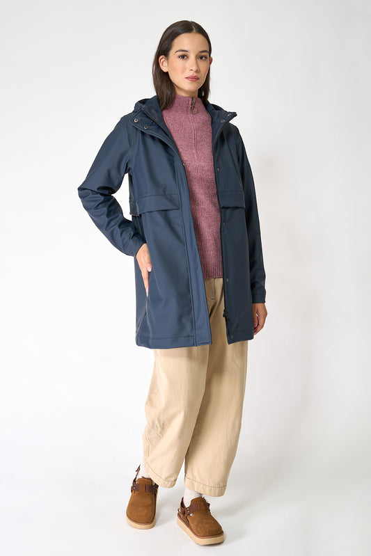 100% waterproof rain jacket with a fleece lining