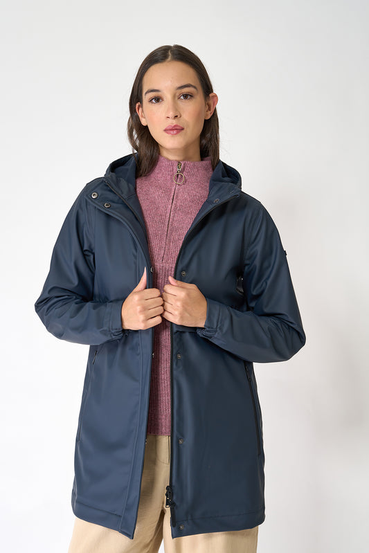 100% waterproof rain jacket with a fleece lining