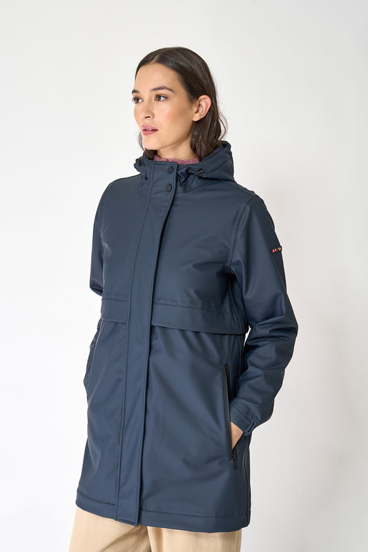 100% waterproof rain jacket with a fleece lining