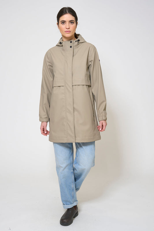 100% waterproof rain jacket with a fleece lining