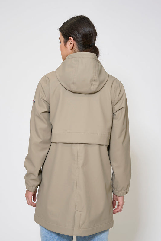 100% waterproof rain jacket with a fleece lining
