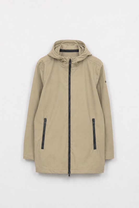 100% waterproof rain jacket with a fleece lining