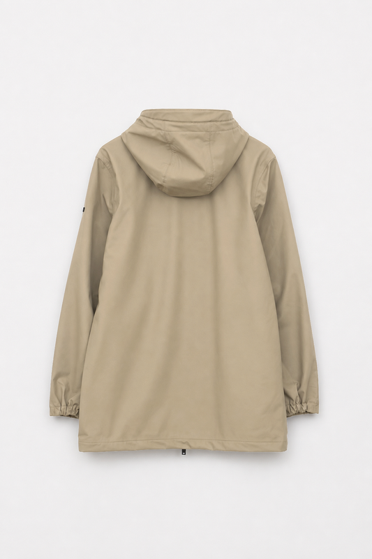 100% waterproof rain jacket with a fleece lining