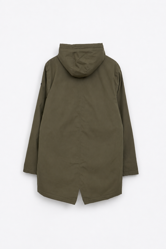 100% waterproof cotton coat with sherpa lining