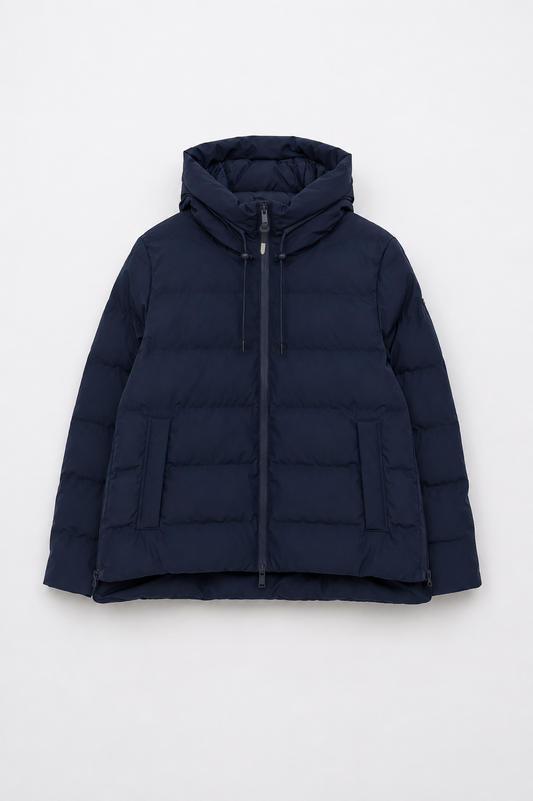 Short, 100% waterproof puffer jacket