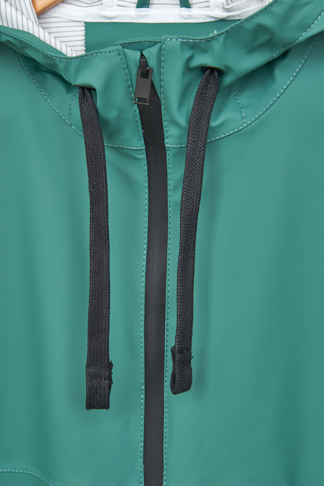 100% waterproof raincoat with heat-sealed seams