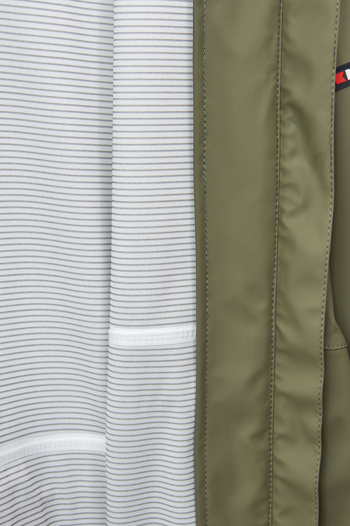 100% waterproof raincoat with heat-sealed seams