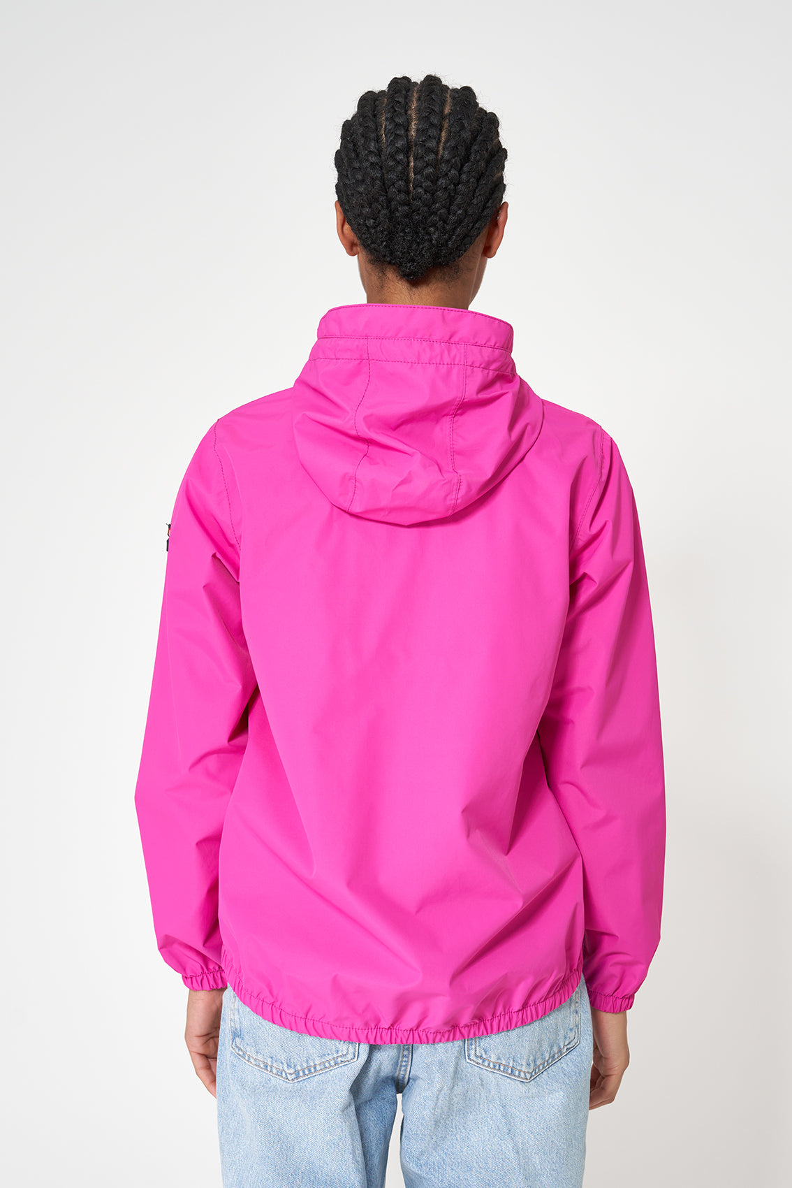 Women's 100% waterproof packable short raincoat
