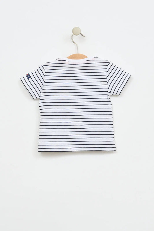 Baby T-shirt with octopus drawing