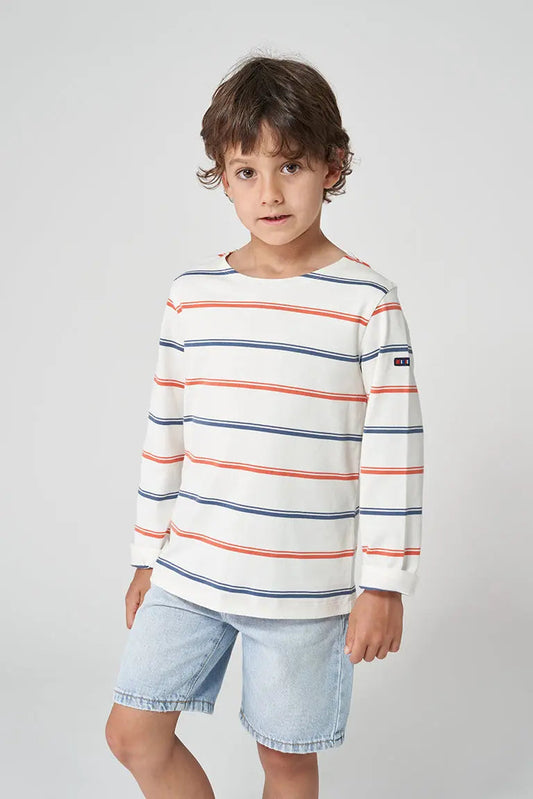Long-sleeved cotton striped Marseillaise T-shirt (OUTLET) SS25