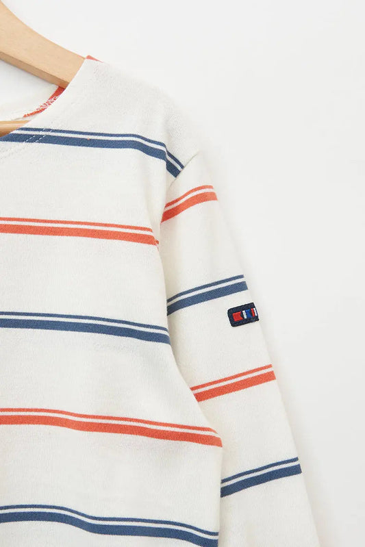 Long-sleeved cotton striped Marseillaise T-shirt (OUTLET) SS25