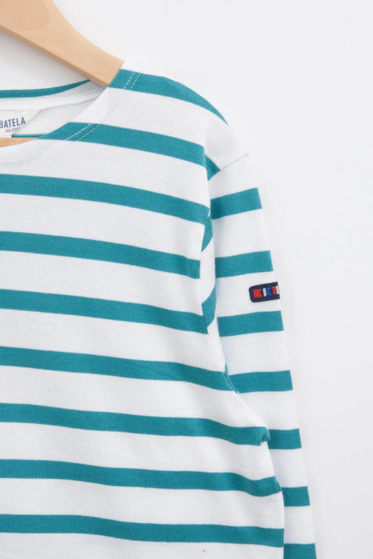 Long-sleeved cotton striped Marseillaise T-shirt (OUTLET) SS25