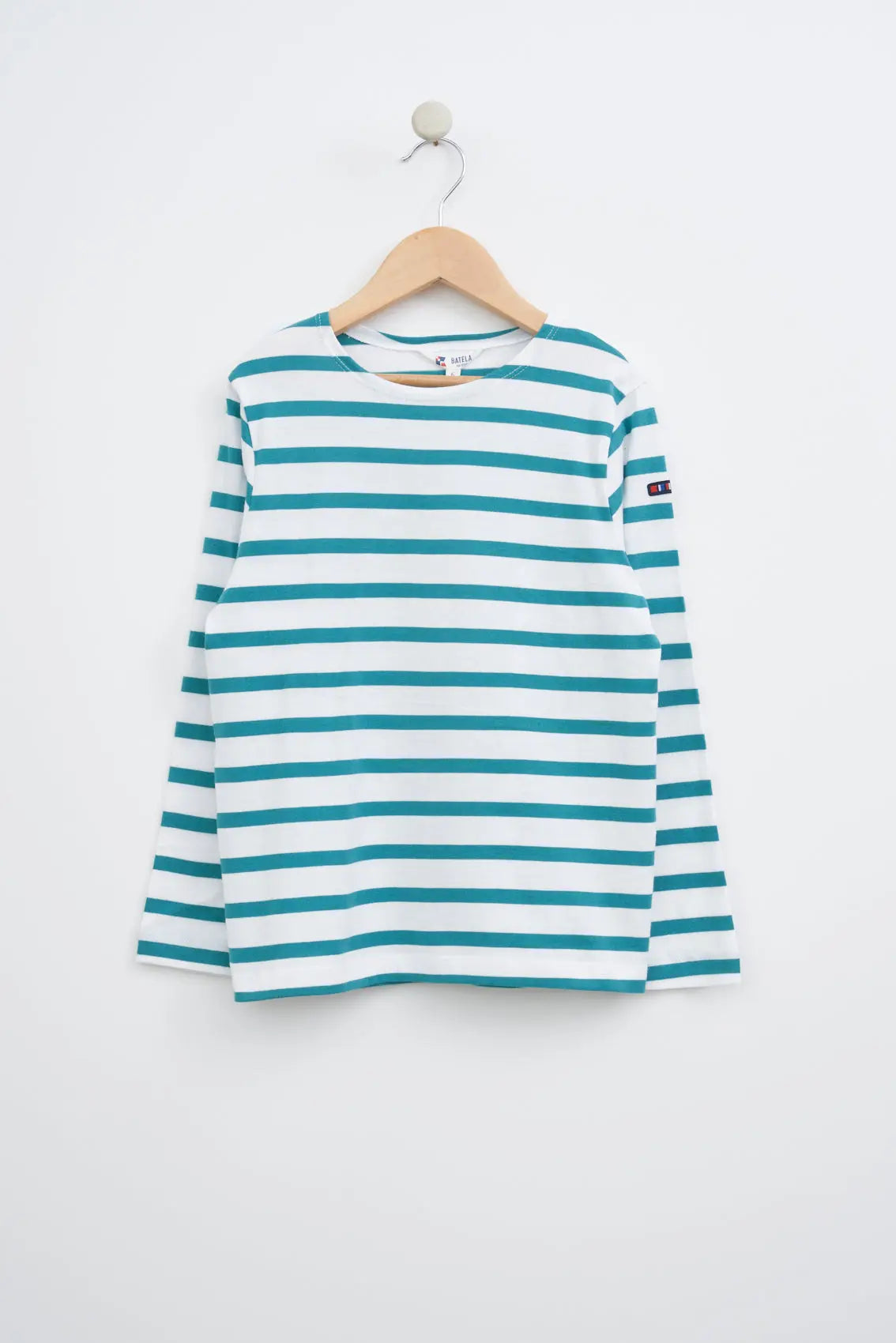T-shirt ou marinière à rayures en coton, manches longues