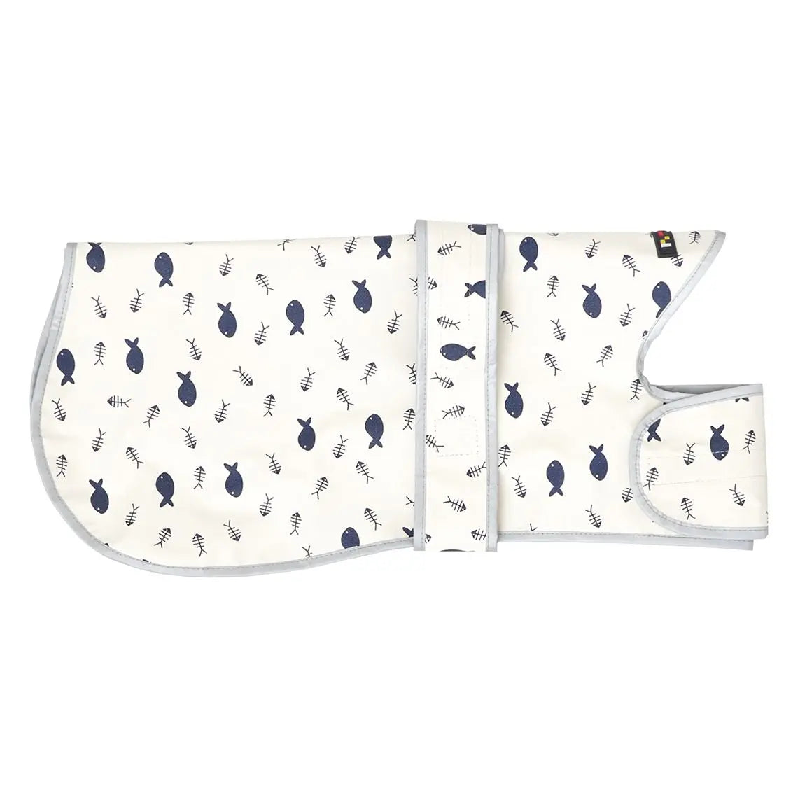 Capa impermeable para mascota azul Talla L