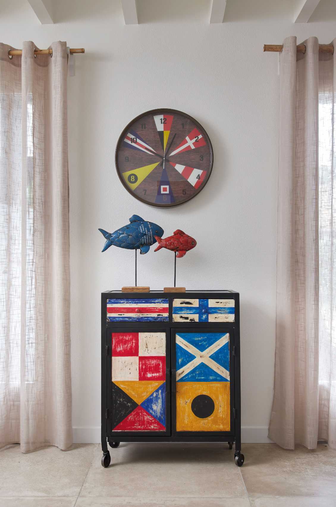 Pez de metal reciclado Batela