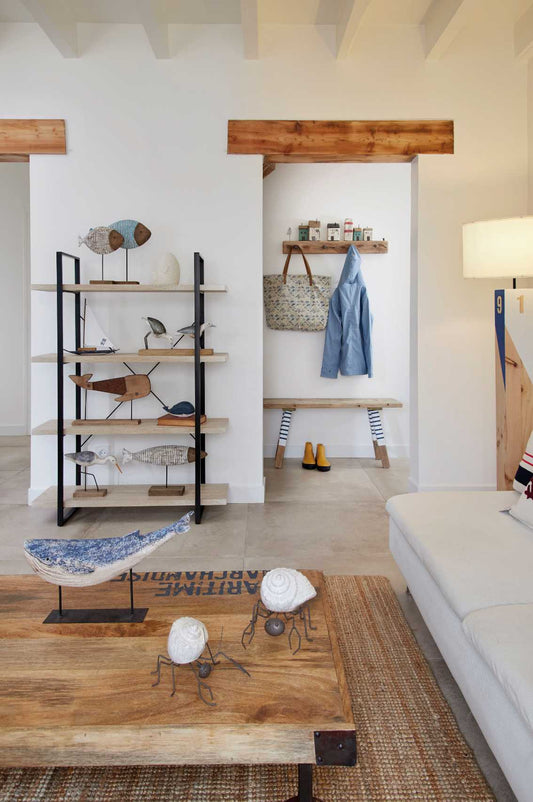 Dos pájaros de metal reciclado Batela