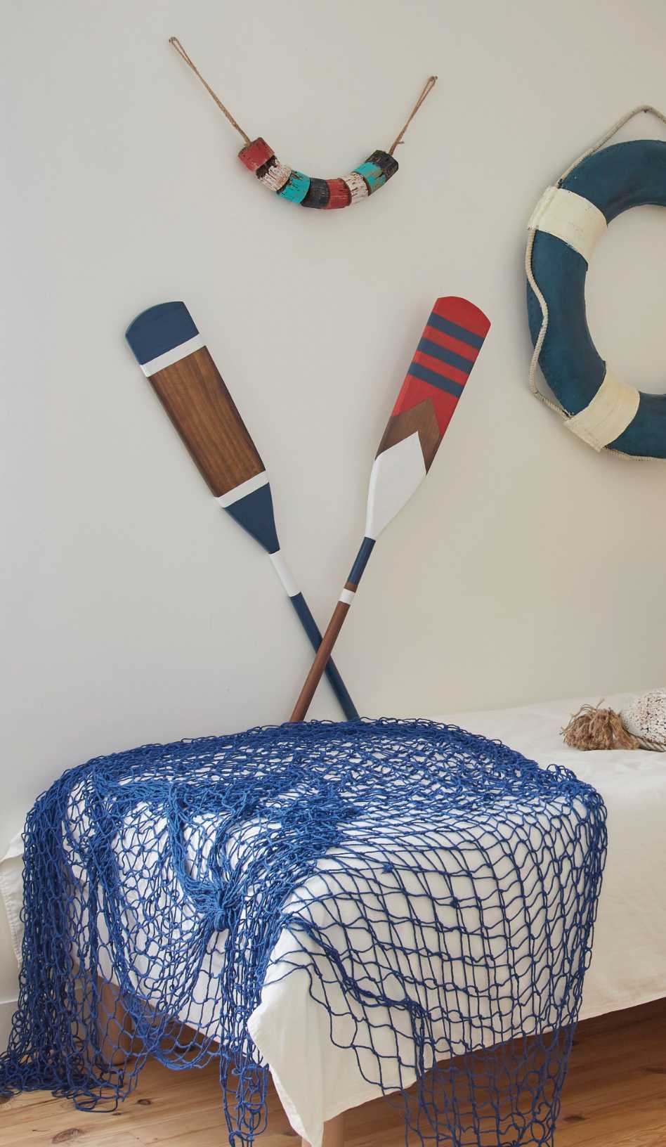 Remo decoración náutica de madera