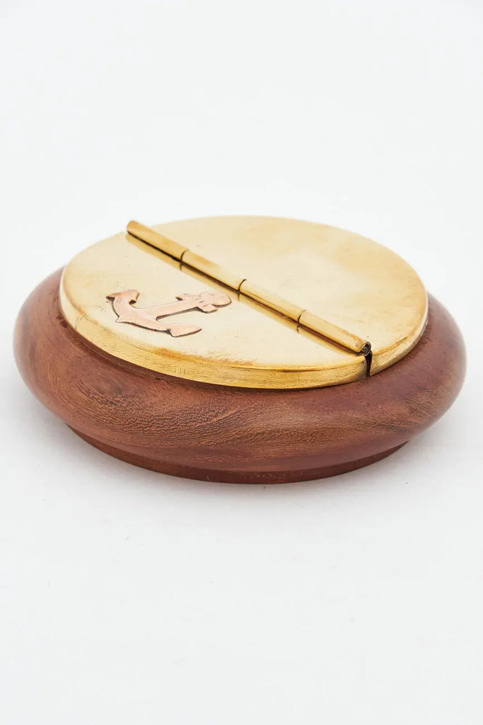 Cenicero de latón base madera - D669 - Batela