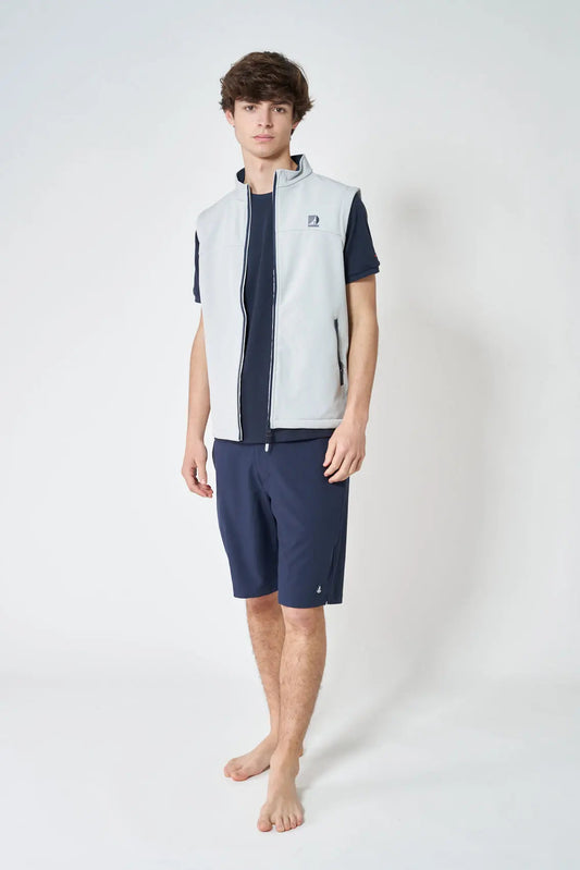 Softshell vest with zipper