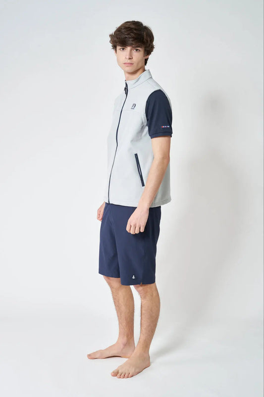 Softshell vest with zipper