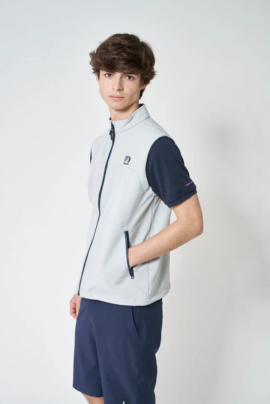 Softshell vest with zipper
