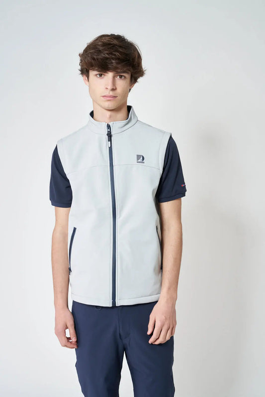 Softshell vest with zipper