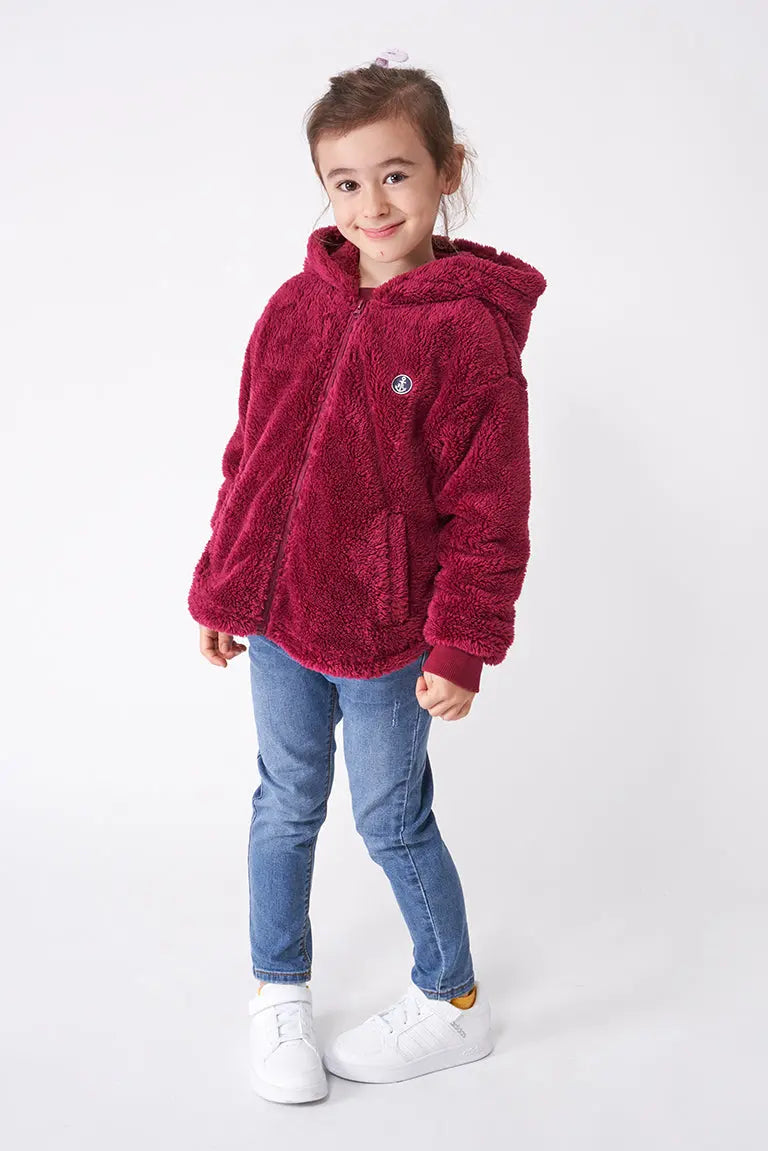 Hooded fleece jacket