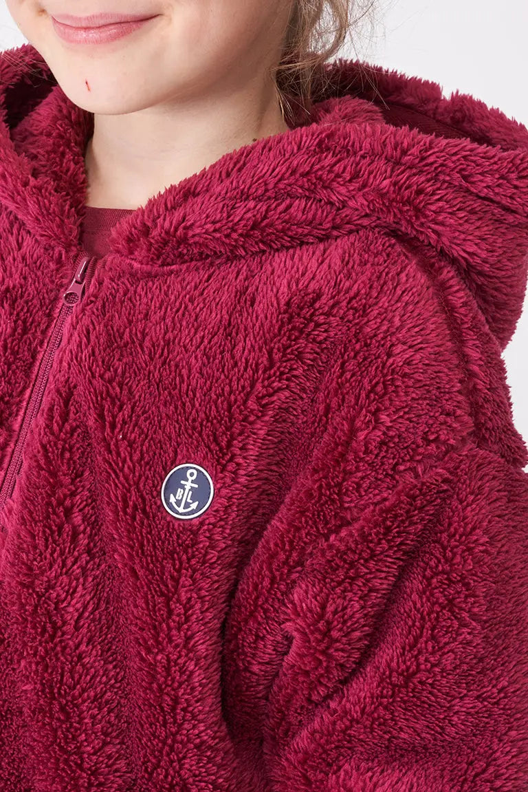 Hooded fleece jacket