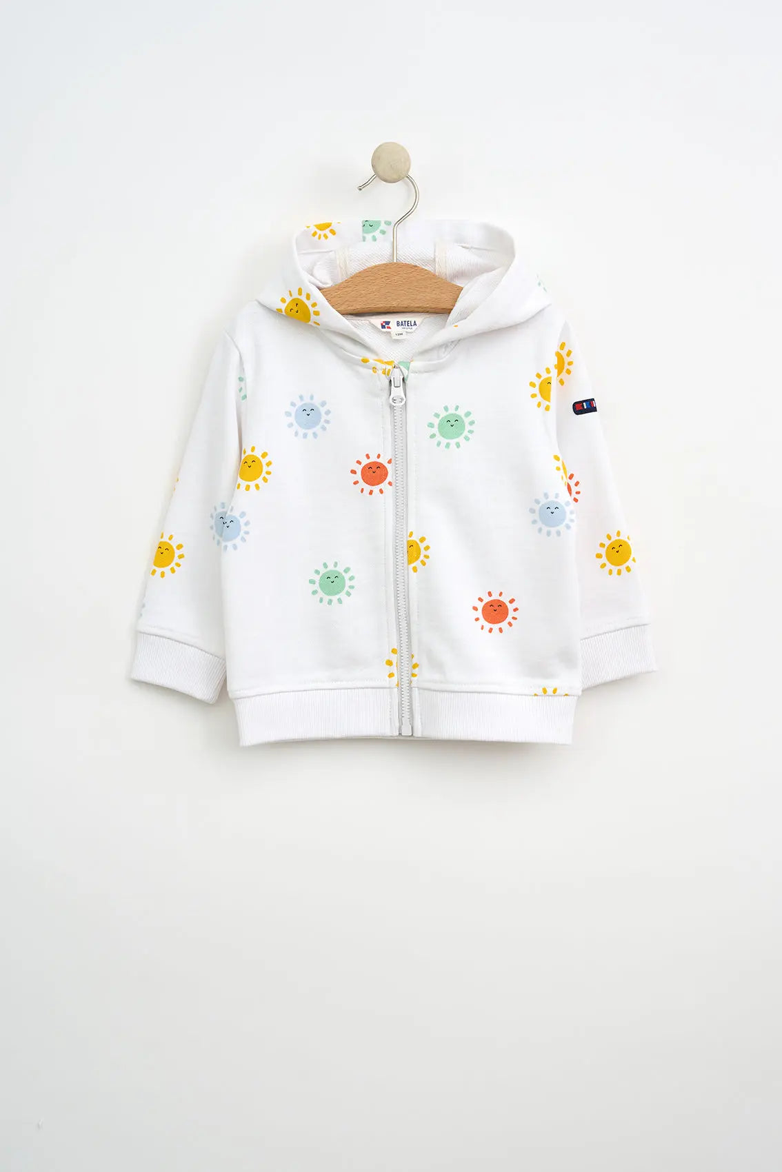 Printed baby sweatshirt jacket